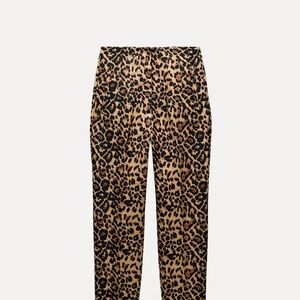 Zara Animal Print Women's Trousers